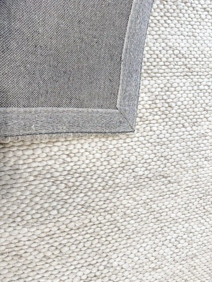 Essence Minimal Wool Weave Beige Rug