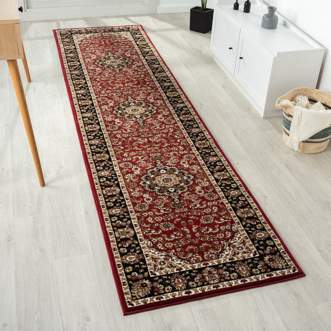 Royal Runner Rug Texture Royal 524 Red Runner – Rugs N More