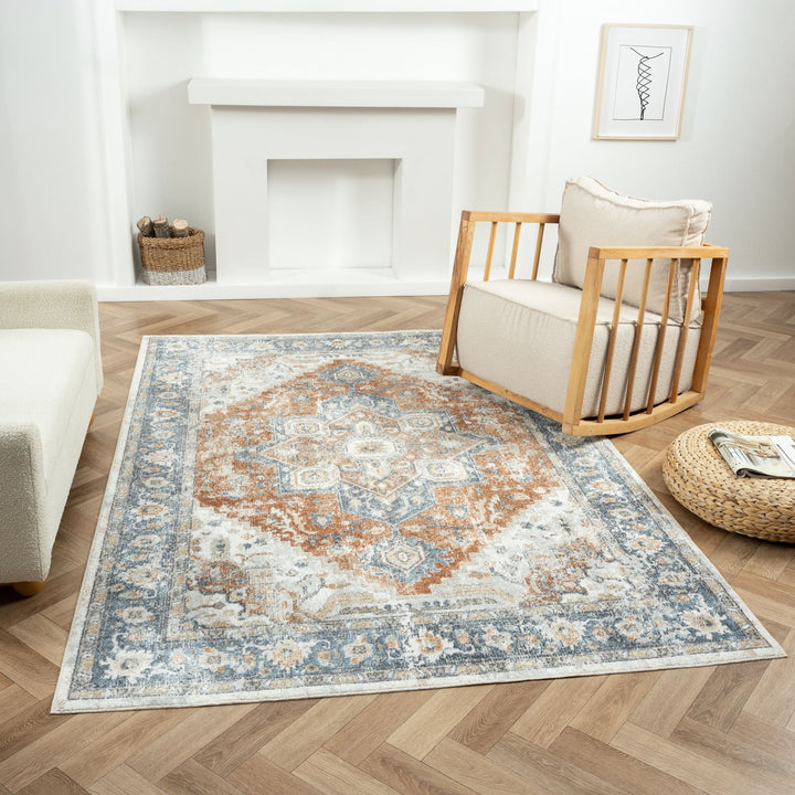 Easy 370 Aqua  Washable Rug