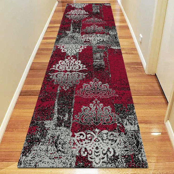 Beantown 6968 Red Hallway Runner