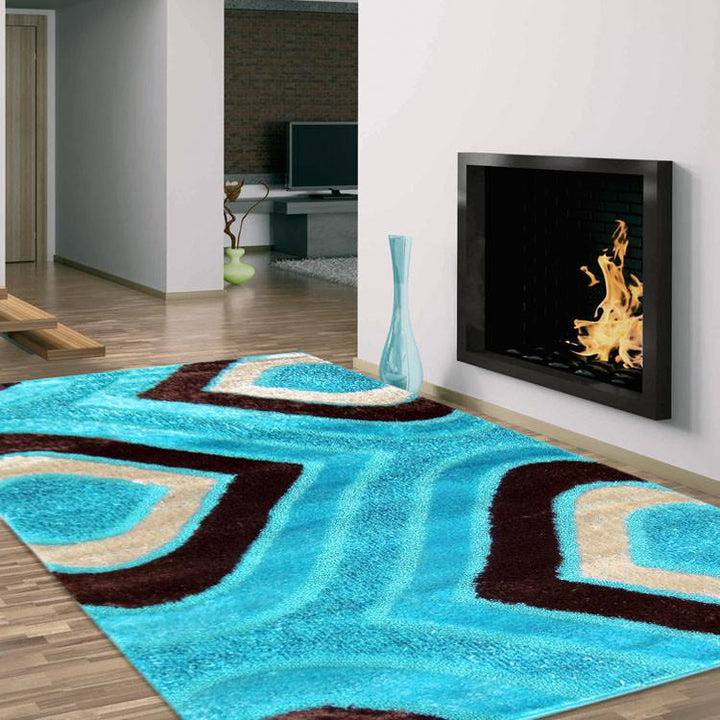 Luxury Shaggy 1204 Turquoise