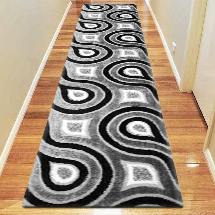 Luxury Shaggy 5263 Grey Hallway Runner