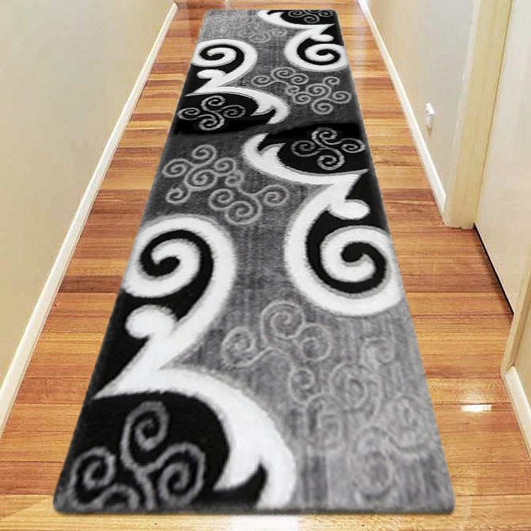 Luxury Shaggy 5330 Grey Hallway Runner