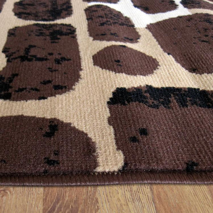 Affordable 2013 Brown Modern Rug
