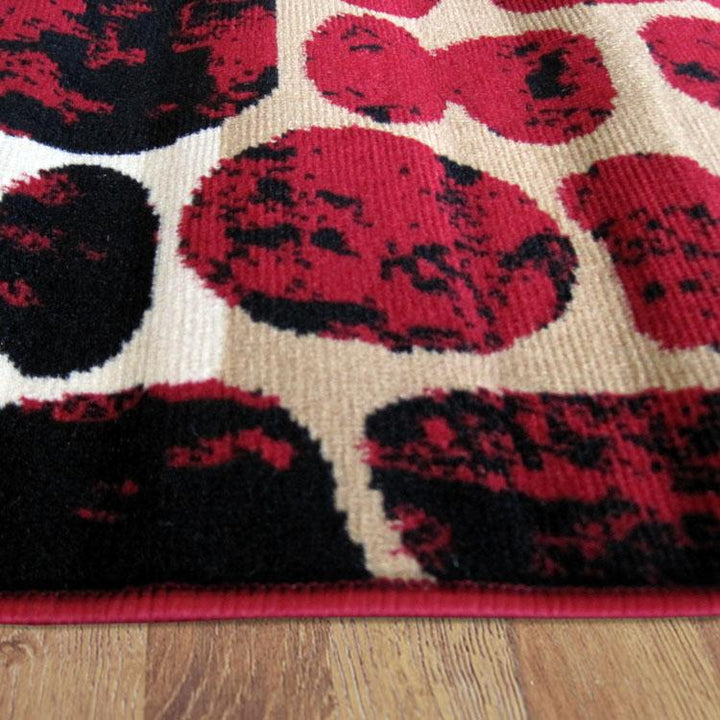 Affordable 2013 Red Modern Rug