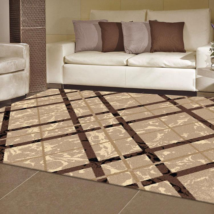 Affordable 2112 Beige Modern Rug