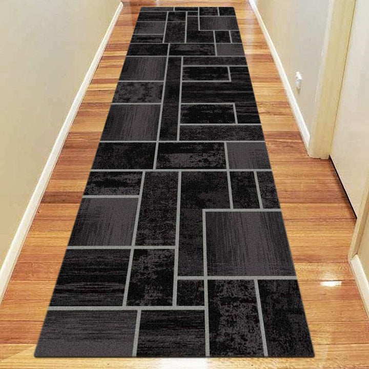 Affordable 2119 Black Hallway Runner