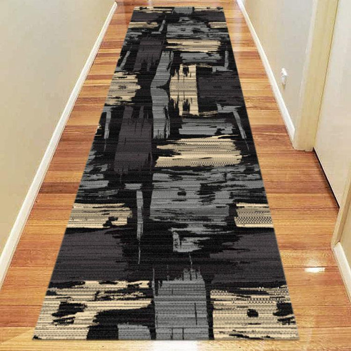 Affordable 2120 Black Hallway Runner