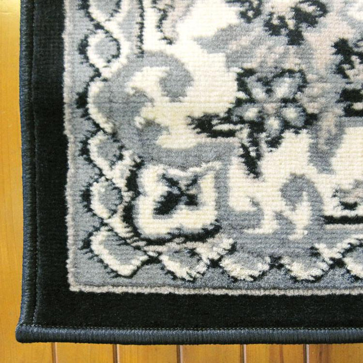 Affordable 6151 Black Hallway Runner