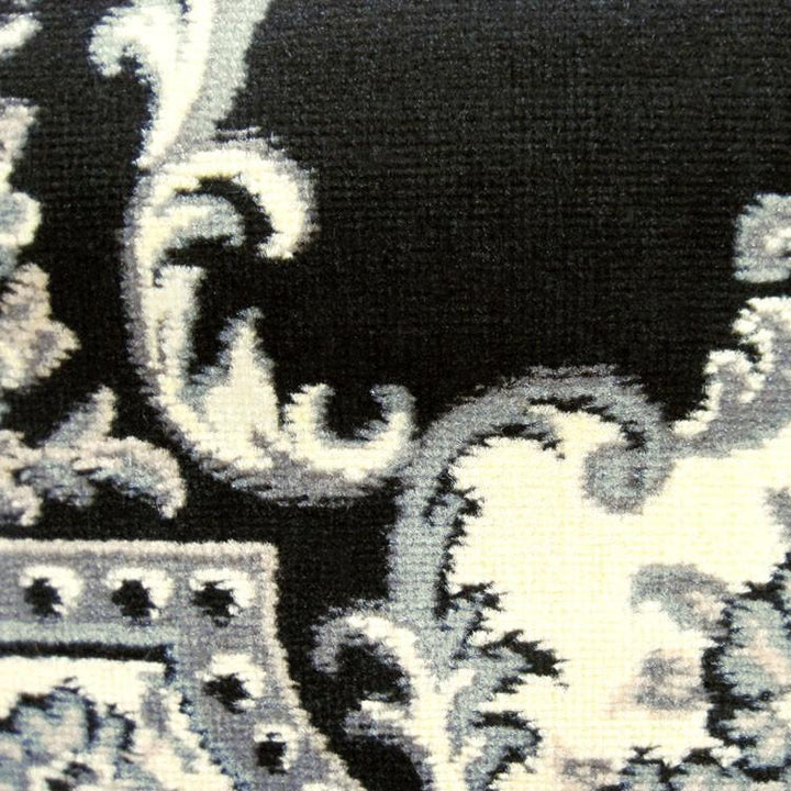 Affordable 6151 Black Hallway Runner