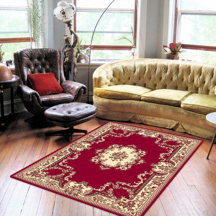 Affordable 6151 Red Budget Rug
