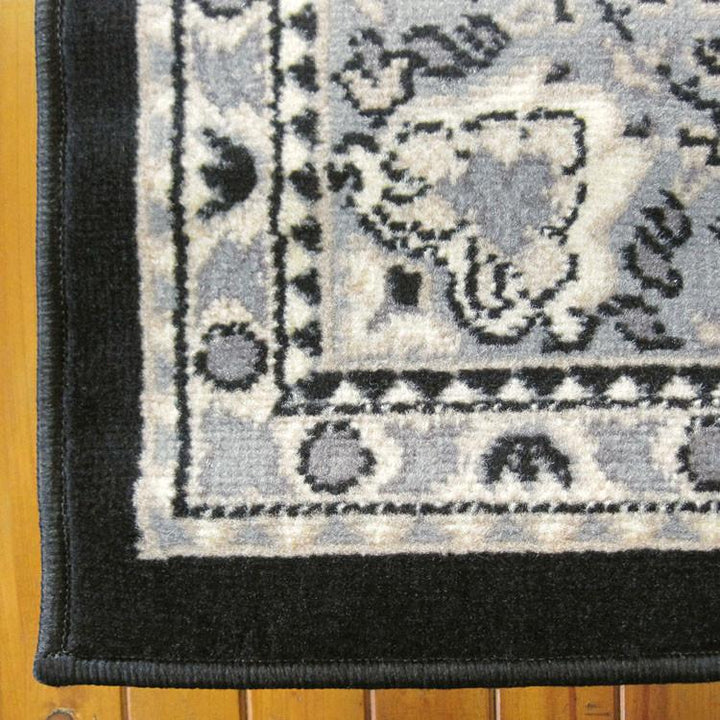 Affordable 6331 Black Hallway Runner