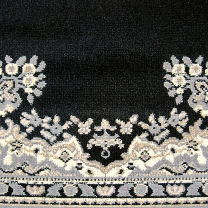 Affordable 6331 Black Hallway Runner