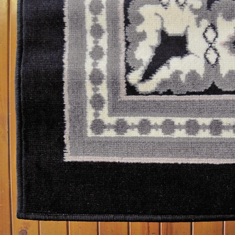 Affordable 6334 Black Hallway Runner