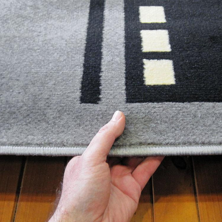 Affordable 6336 Black Hallway Runner