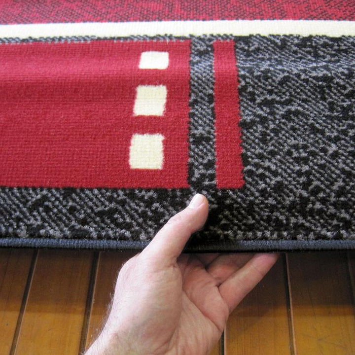 Affordable 6336 Red Hallway Runner