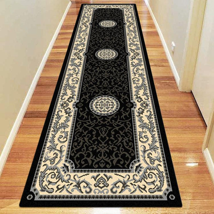 Affordable 1920 Black Hallway Runner