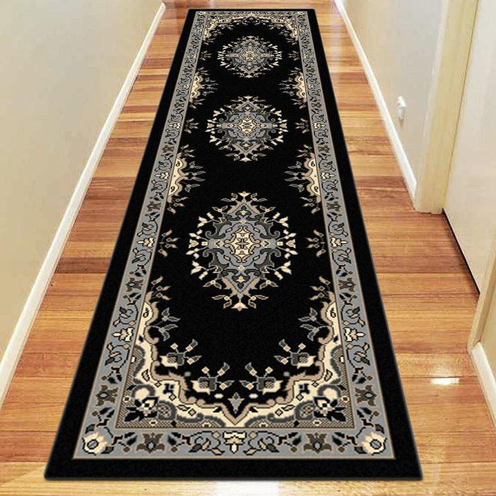Affordable 6331 Black Hallway Runner