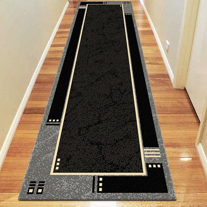 Affordable 6336 Black Hallway Runner