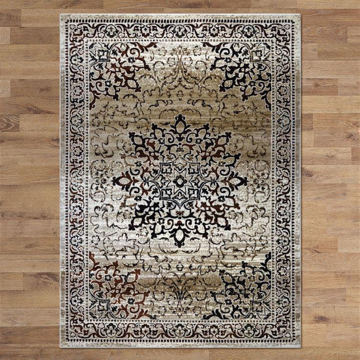 Desert 892 Beige Round Rugs