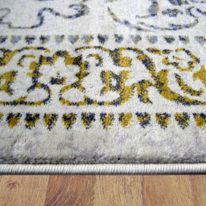 Desert 892 Gold Round Rugs