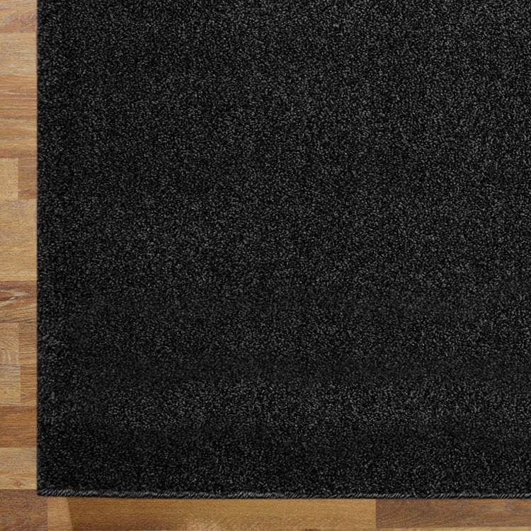 Simple 6365 Black Hallway Runner